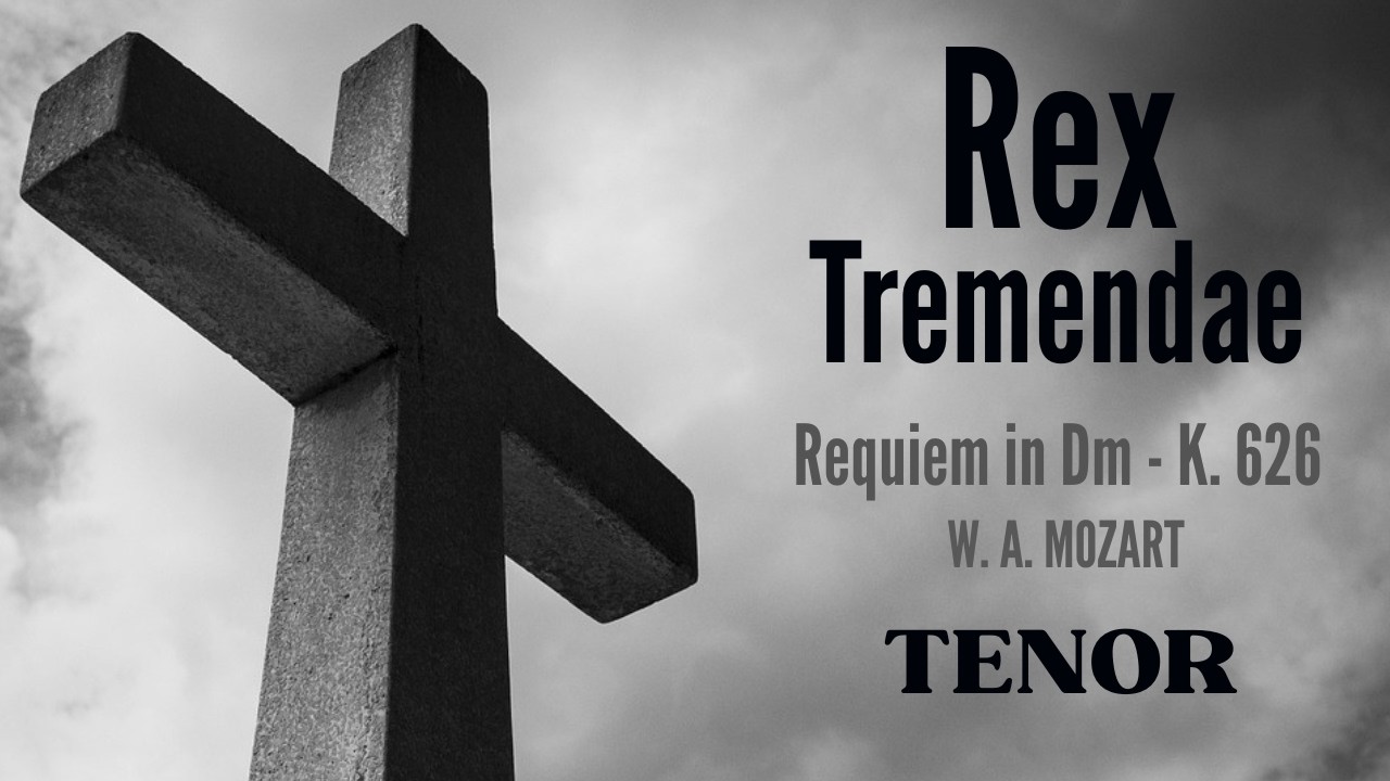 Mozart: Requiem – Rex Tremendae – Vocal Study Track | Tenor | ChoirLab