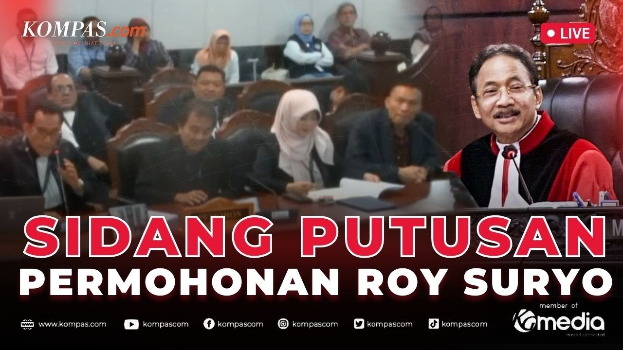 BREAKING NEWS - Sidang Putusan MK Terkait Uji Materi Roy Suryo di Kasus Ijazah Jokowi