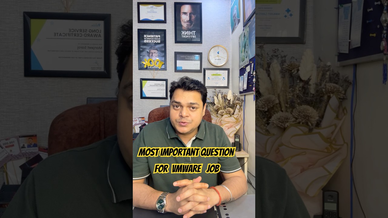 Top 5 Interview questions for VMware Administrator Profile. #systemassistant