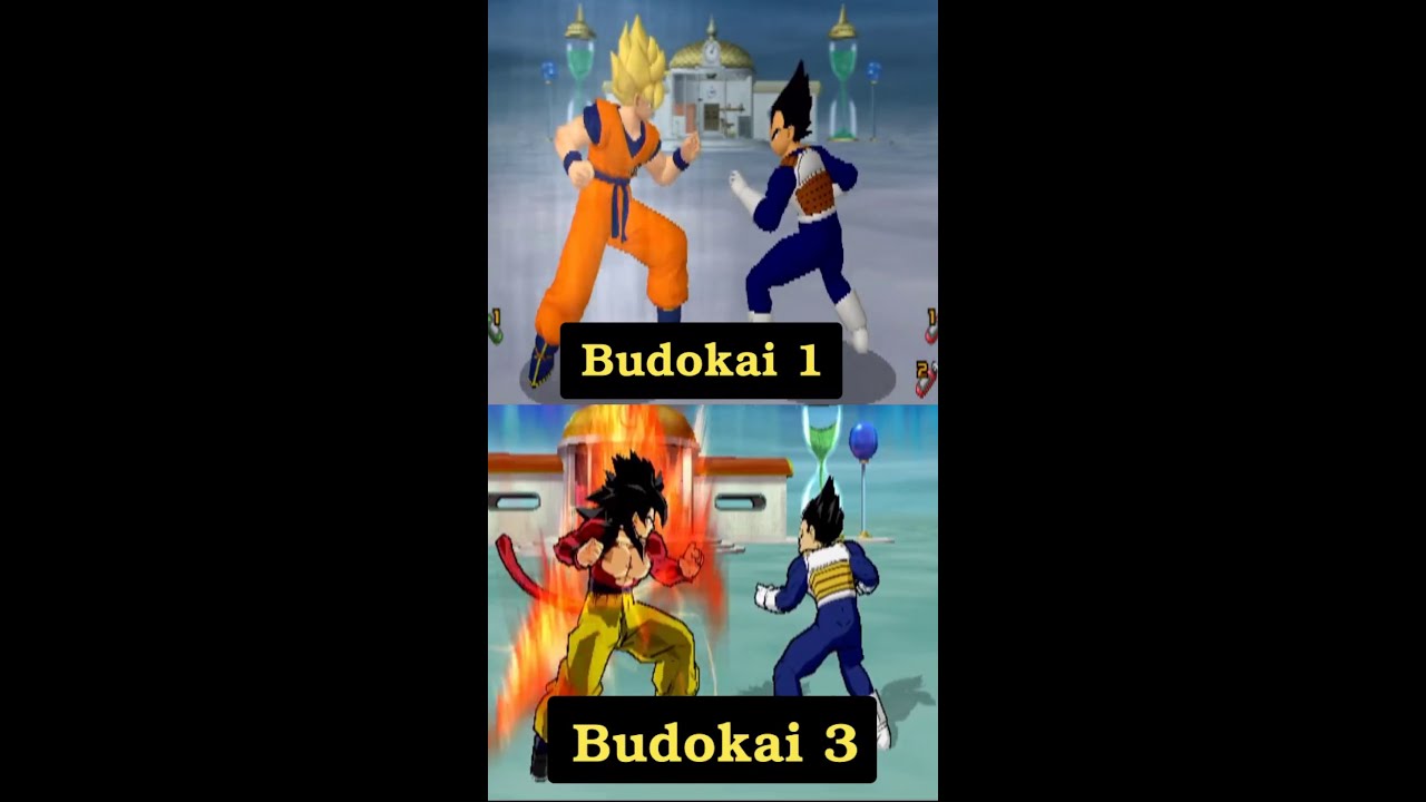 GOKU MOST POWERFULL TRANSFORMATION EVOLUTION - DBZ BUDOKAI 1 TO 3 - HD (PS2)