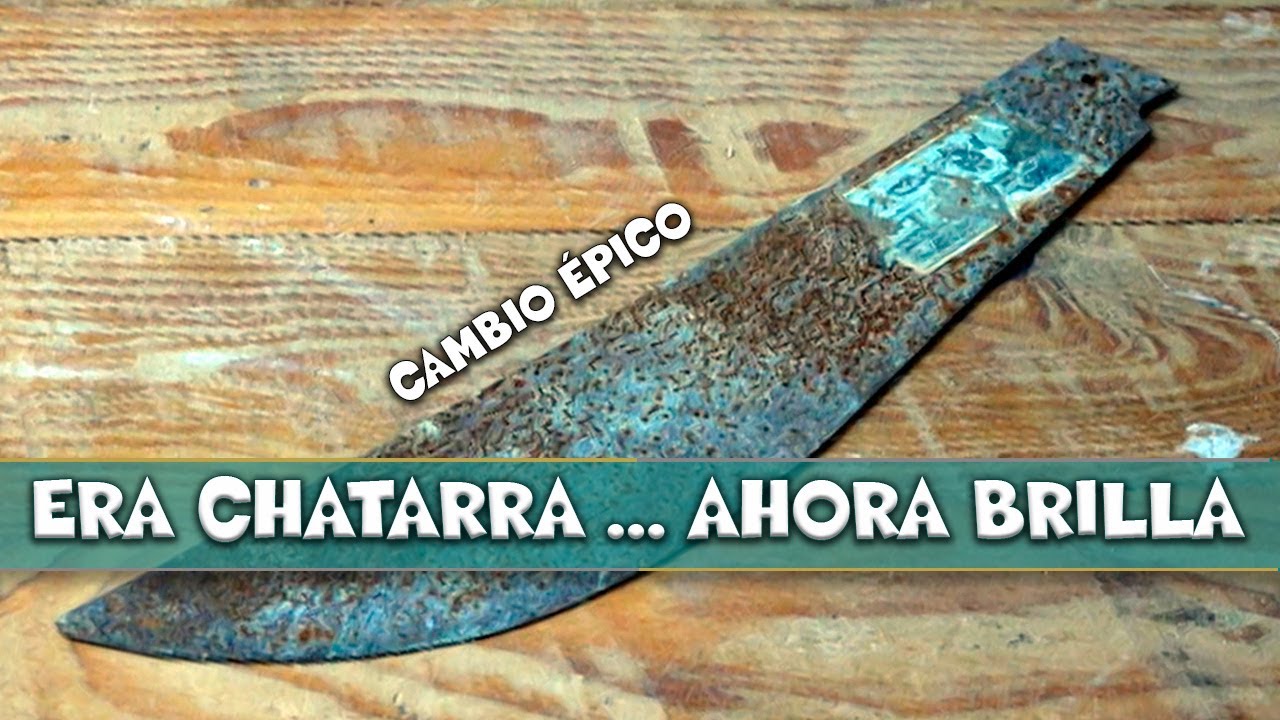 Restauración IMPOSIBLE: Devuelvo la vida a un machete roto y completamente oxidado