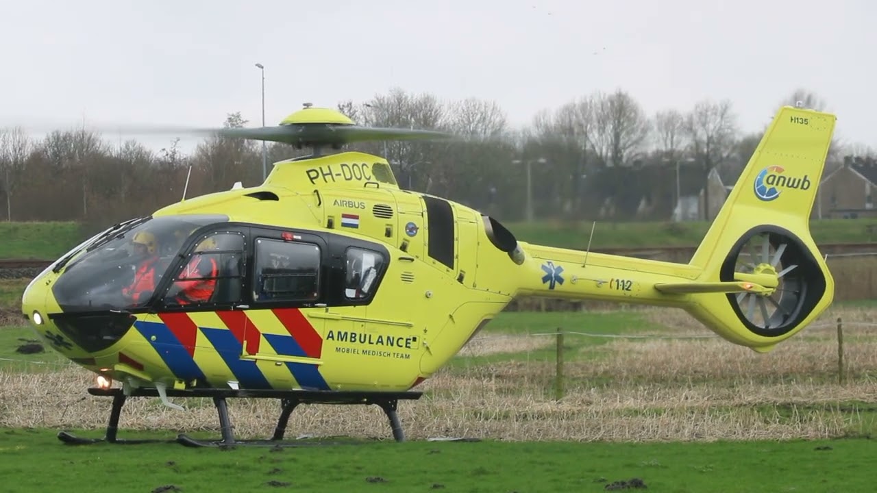 Lifeliner 4 PH-DOC departing from Hoogkerk