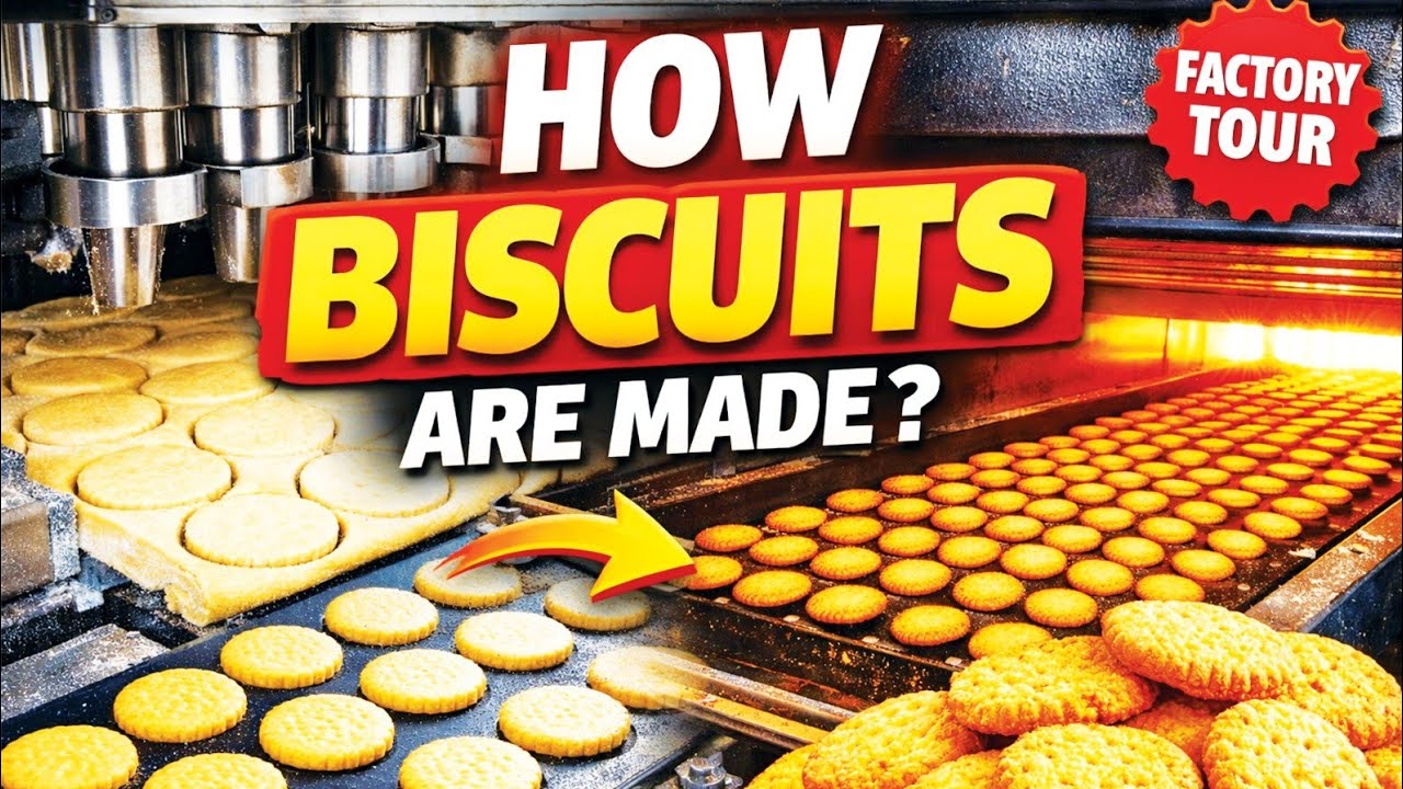 How Biscuits Are Made in Factory | Biscuit Manufacturing Process