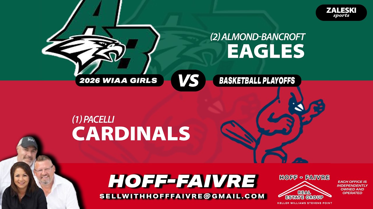 (2) Almond-Bancroft vs (1) Pacelli | 2026 WIAA Girls Basketball Sectional Semifinal