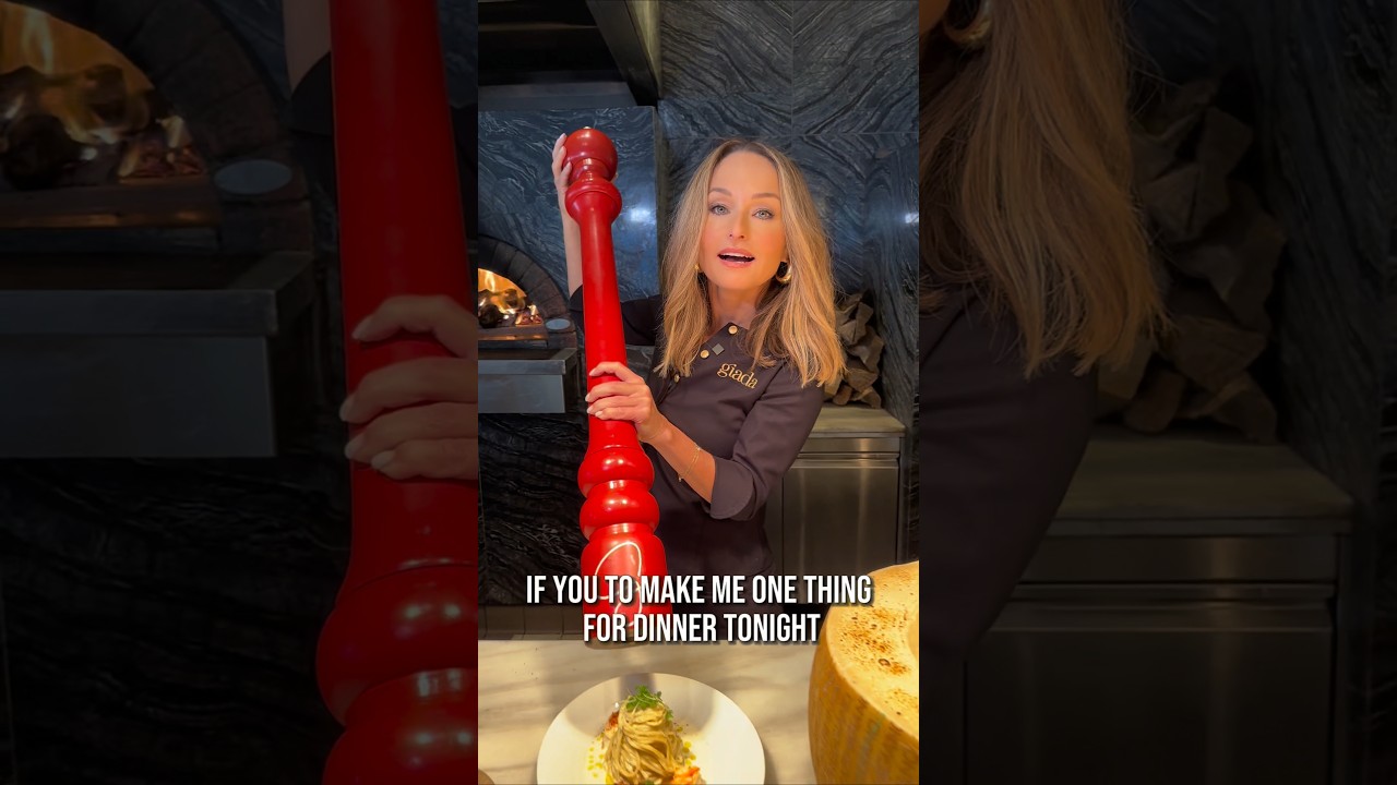 ASKING GIADA what she would make me for dinner...