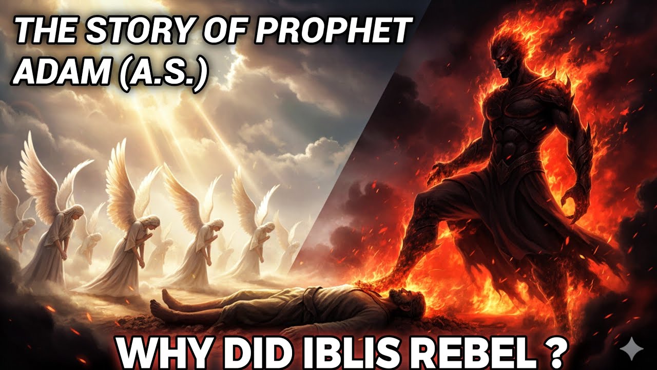 The True Story of Prophet Adam (A.S.) & Iblis | The First Disobedience in History