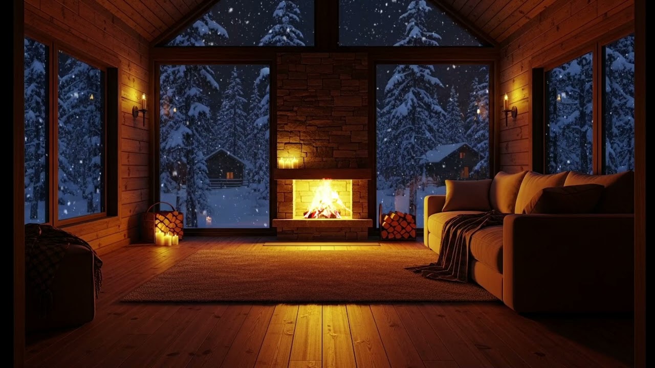 Fireplace Piano Serenity 🔥🎹 | Deep Relaxing Music for Focus, Sleep & Inner Peace