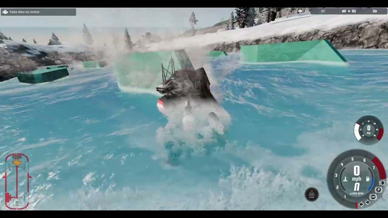 Destruição de carros vs Corredeiras do rio BeamNG.Drive