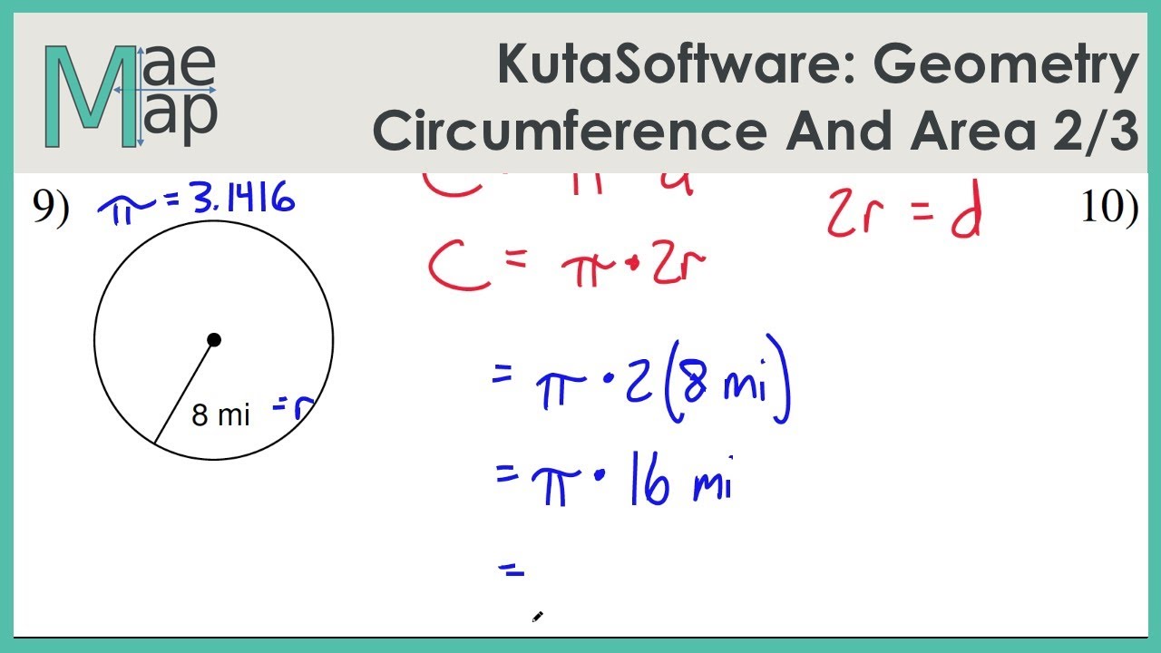 KutaSoftware: Геометрия — окружность и площадь кругов, часть 2