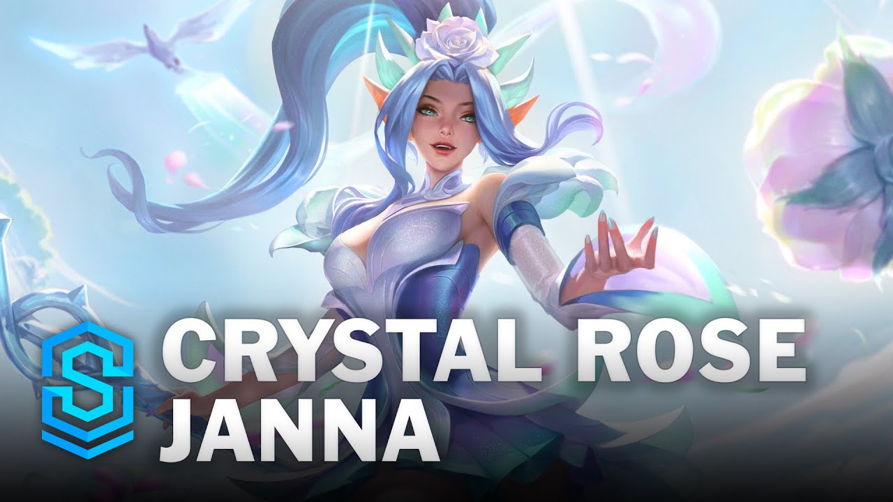 Crystal Rose Janna Skin Spotlight - League of Legends