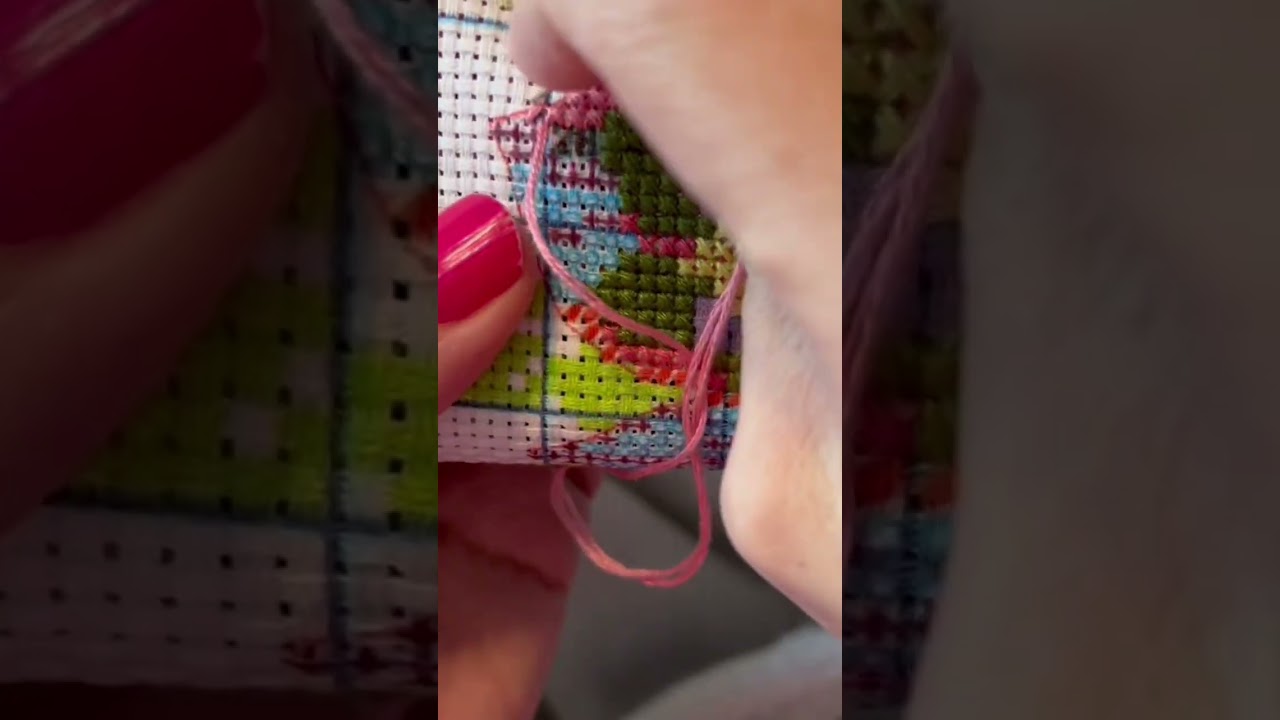 Cross stitch with me #crossstitch #flosstube #stitchwithme