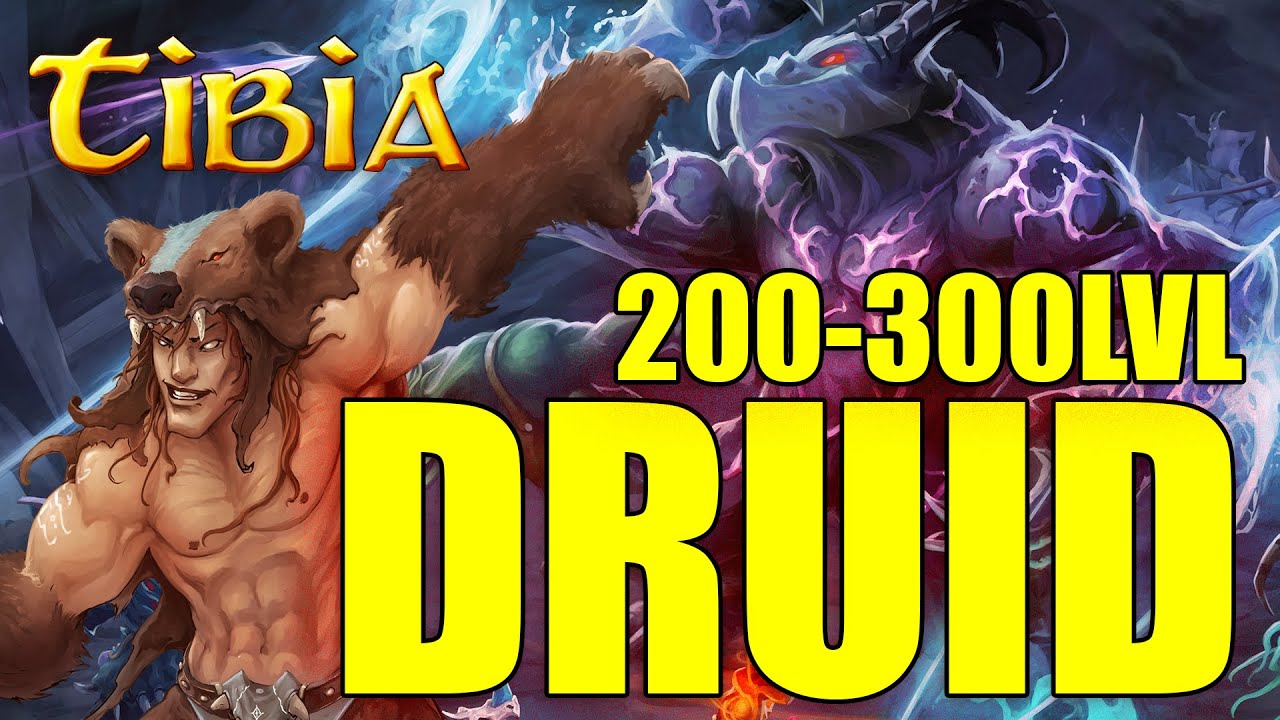 TIBIA DRUID 200-300LVL W MOIM WYKONANIU ;D #tibia