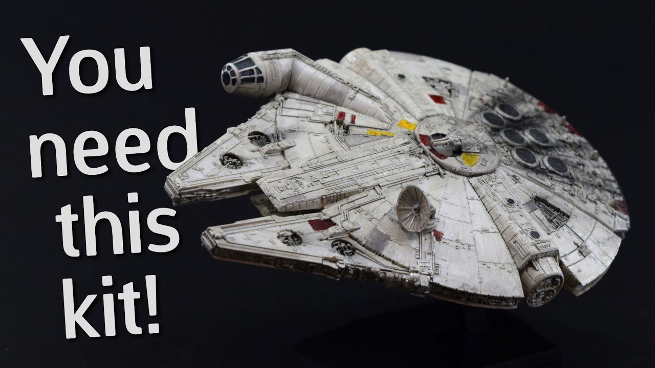 The Bandai Millennium Falcon is Fantastic! 1/350 Scale Plastic Model Kit Build & Review