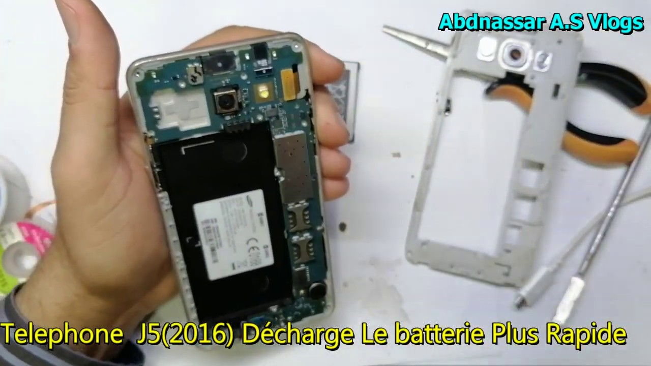 Téléphone  J5(2016)  هاتف سامسونغ يفرغ بسرعة ليس عطل أيسي شحن