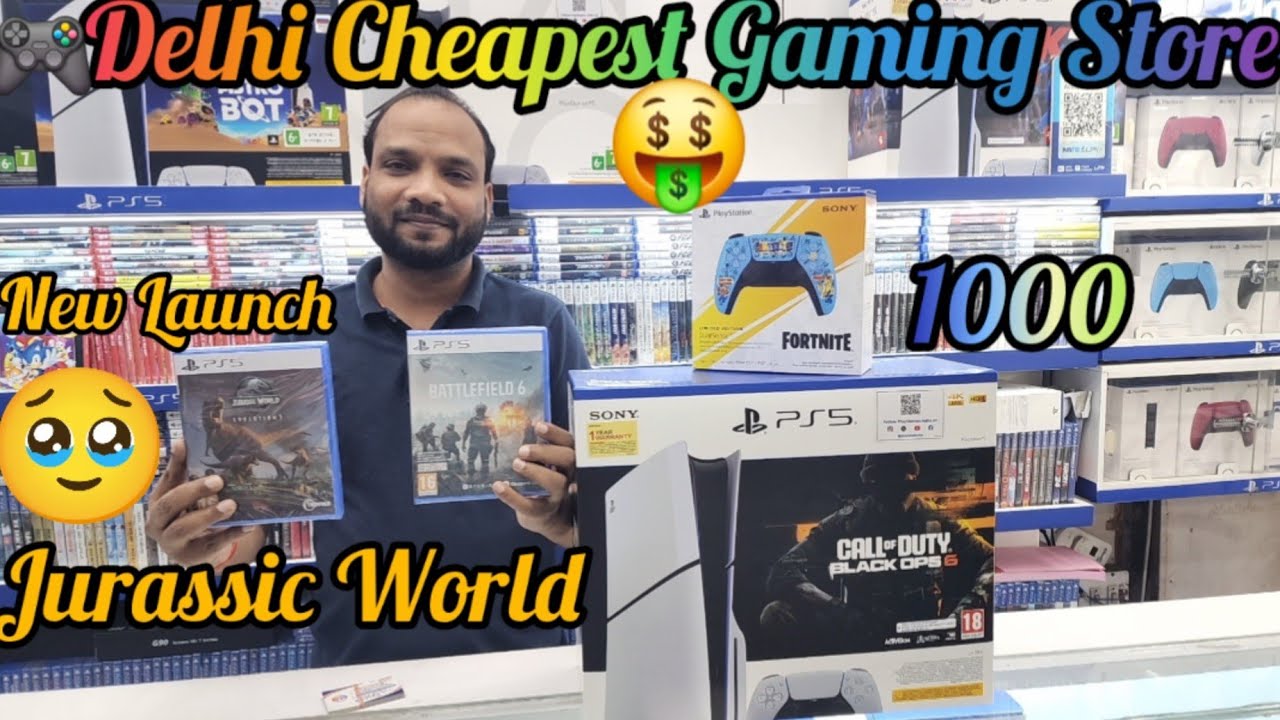 🎮🔥 Delhi Mein PS5 Games Sabse Saste 😱💸 | New Launch 🦖 Jurassic World &Call of Duty Deals 💥🎁#PS5Delhi