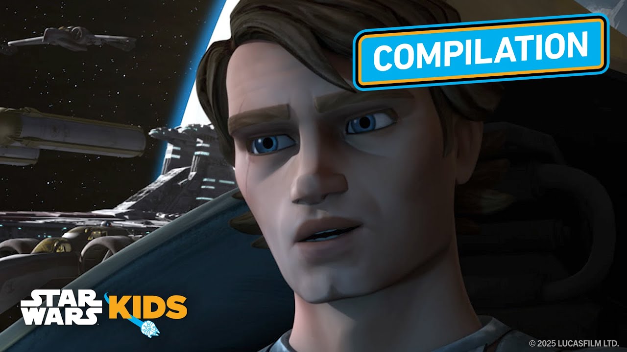 Epic Space Battles With Anakin, Obi-Wan, and Ahsoka!💥🚀💫| Star Wars: The Clone Wars |@StarWarsKids