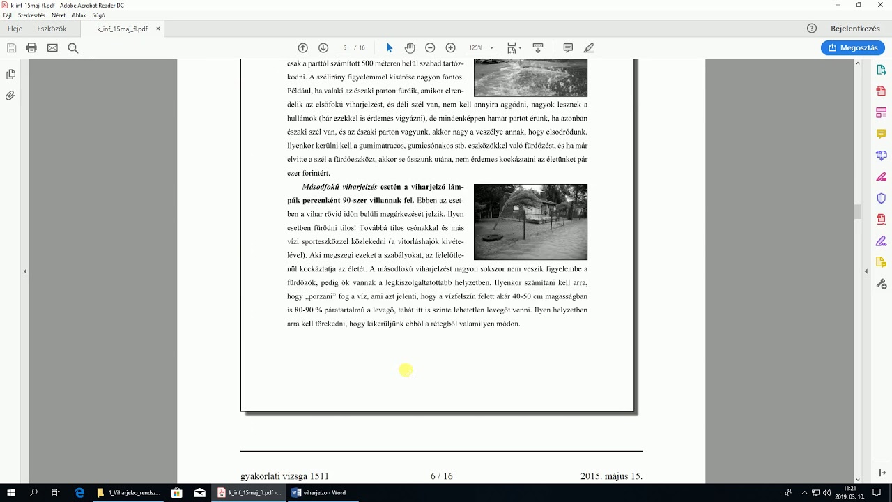 Informatika érettségi középszint 2015 május szövegszerkesztés