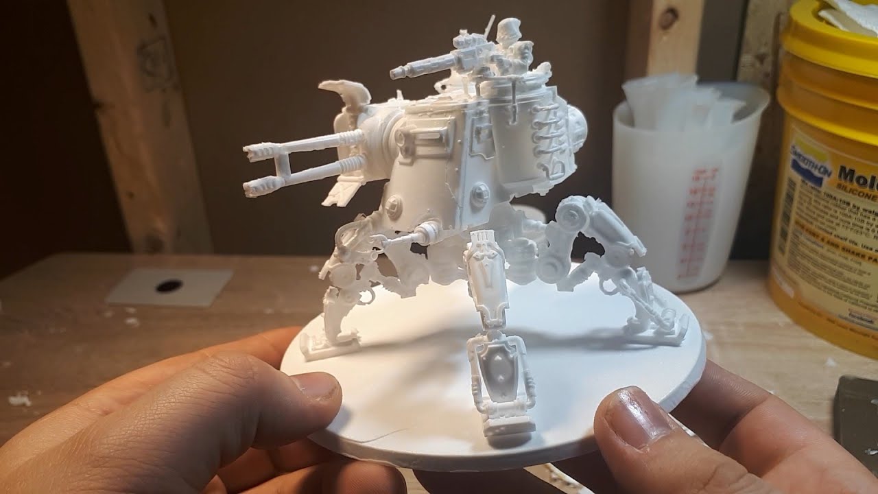 Recasting an Adeptus Mechanicus Dunecrawler [Warhammer 40k]