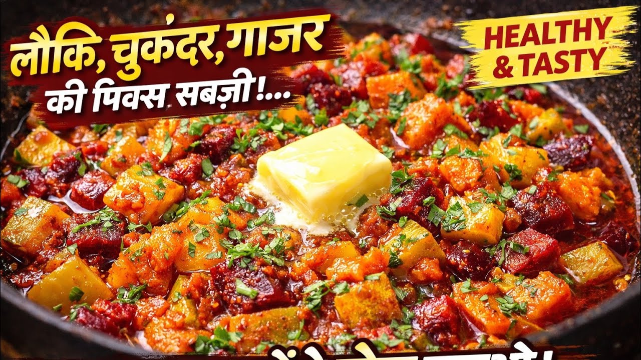 Healthy Mix Sabji Recipe Chukandar Lauki Gajar Tamatar Ki Swadisht Sabji