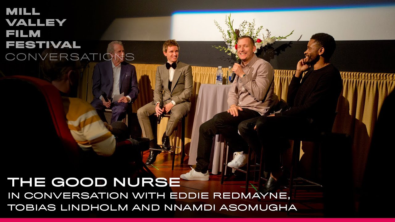 Director Tobias Lindholm & actors Eddie Redmayne and  Nnamdi Asomugha with THE GOOD NURSE | MVFF45