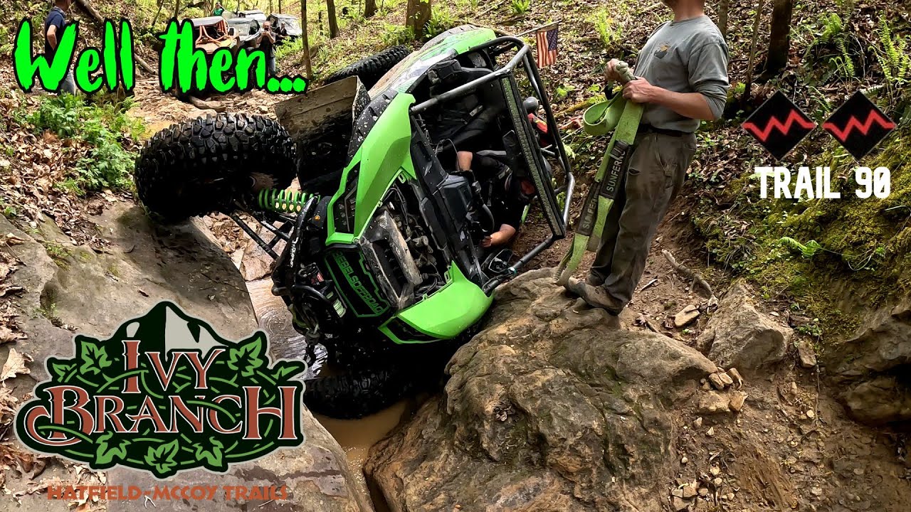 Ivy Branch Trail 90 | Subscriber Ride Part 2 | Double Black | We Flopped Our Kawasaki KRX 🤷‍♂️