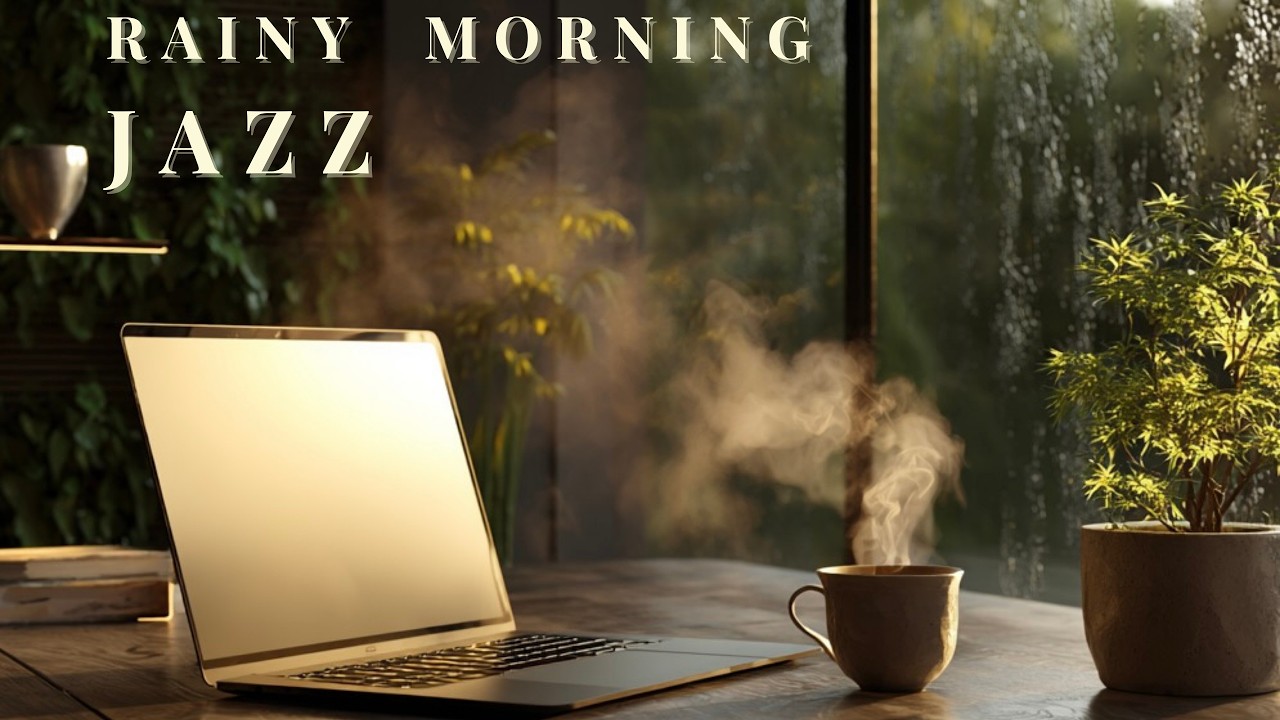 Rainy Morning Desk Jazz ☕🌧️ Cozy Background Music for Focus, Studying & Deep Work