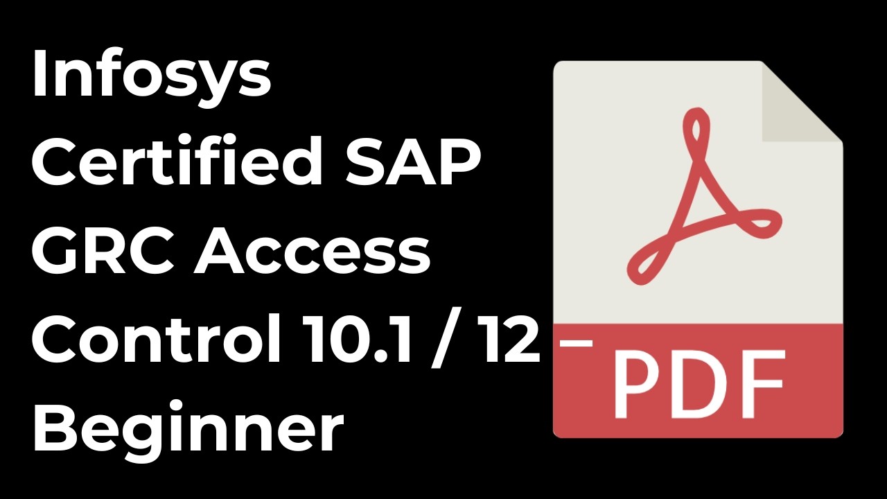 Infosys Certified SAP GRC Access Control 10.1 / 12 &ndash; Beginner |