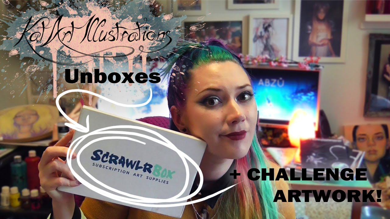 KatArt Unboxes: ScrawlrBox + Challenge Art!