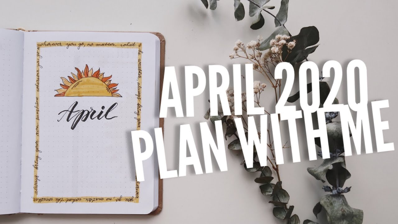 BULLET JOURNAL ☀️ АПРЕЛЬ 2020 | Оформление и планирование ежедневника | SUN THEMED BUJO