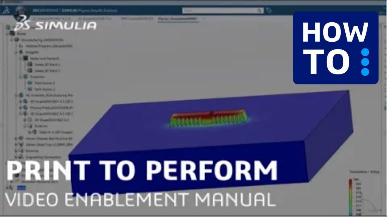 Powder Bed Fusion | Additive Manufacturing Simulation | 3DEXPERIENCE Platform Tutorial