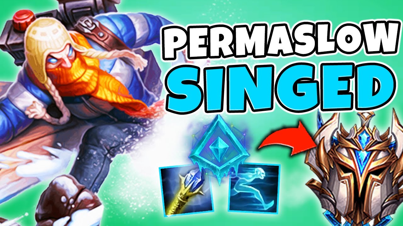 When you're permaslow singed and NOBODY can catch you! (HILARIOUS KITING)
