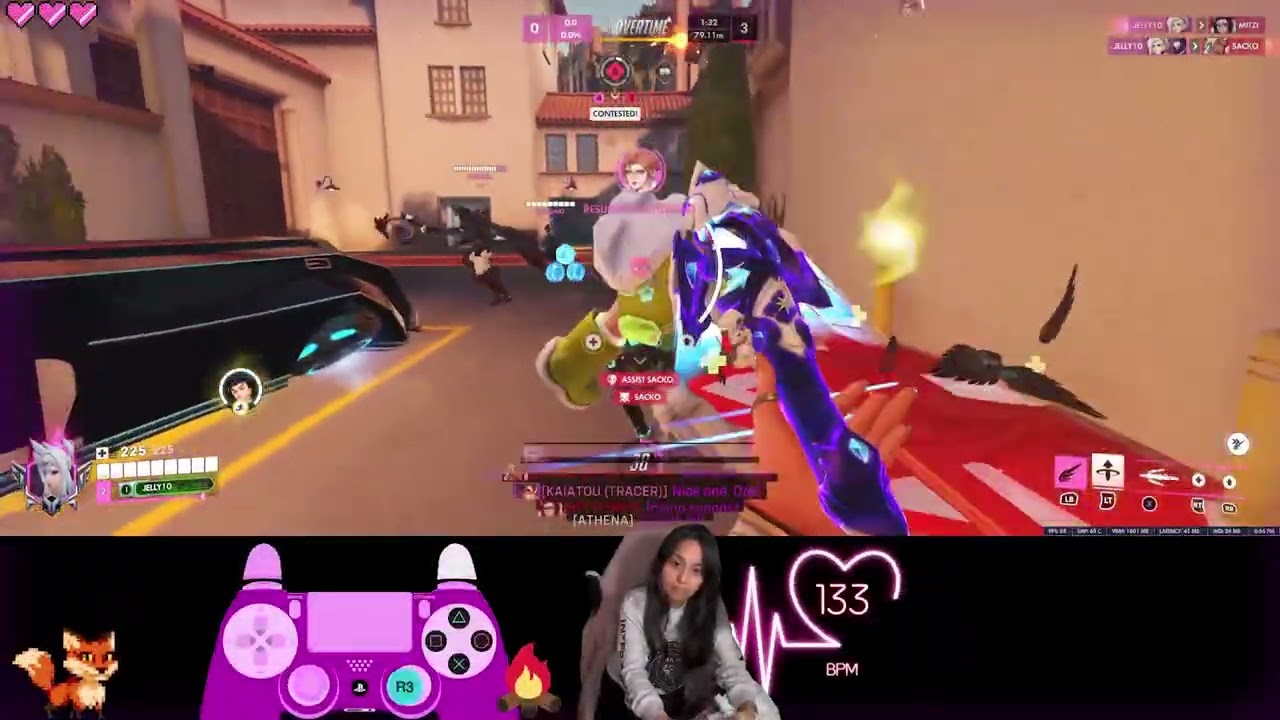 🔥Mercy's 2nd Degree Burn GAME SESH!🔥Overwatch 2 | Firestarter - The Prodigy (Andy C Remix)🔥