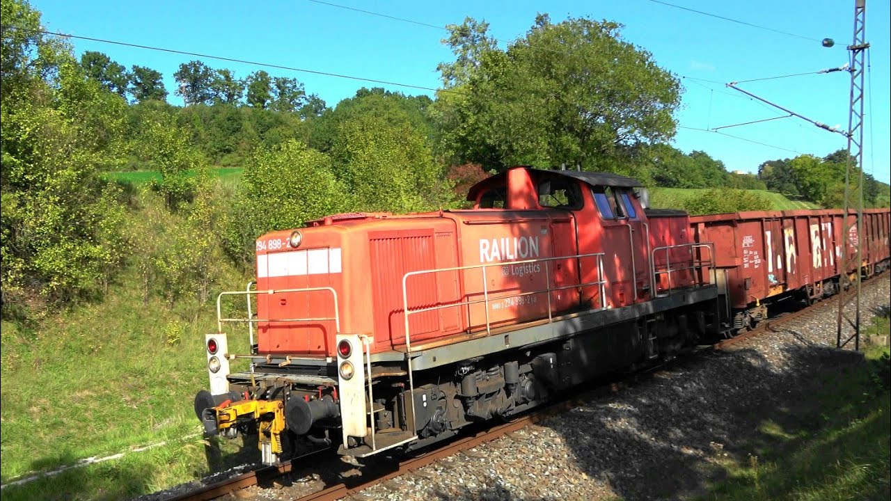 Bahnverkehr im Coburger Land: Agilis RB24, BR612 RE32, Desiro HC RE28, BR294 DB Cargo➡️Coburg Neuses
