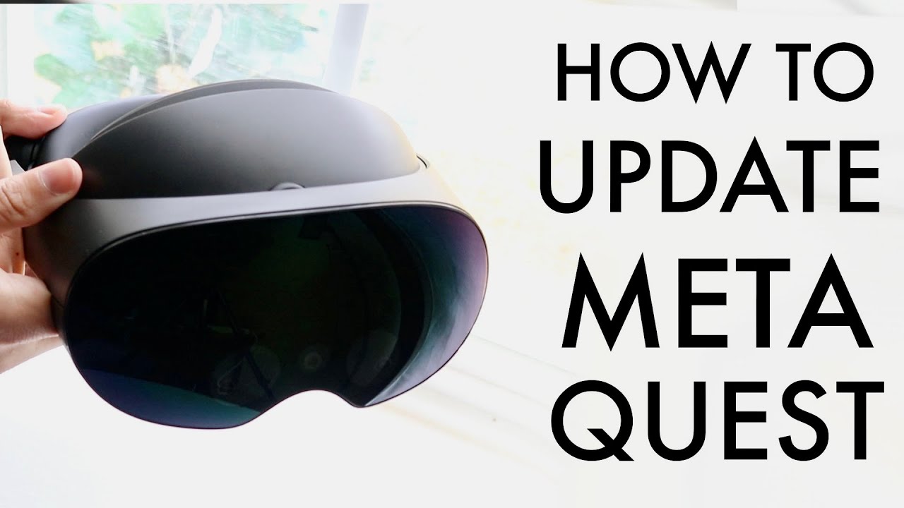 How To Update Meta Quest Pro!