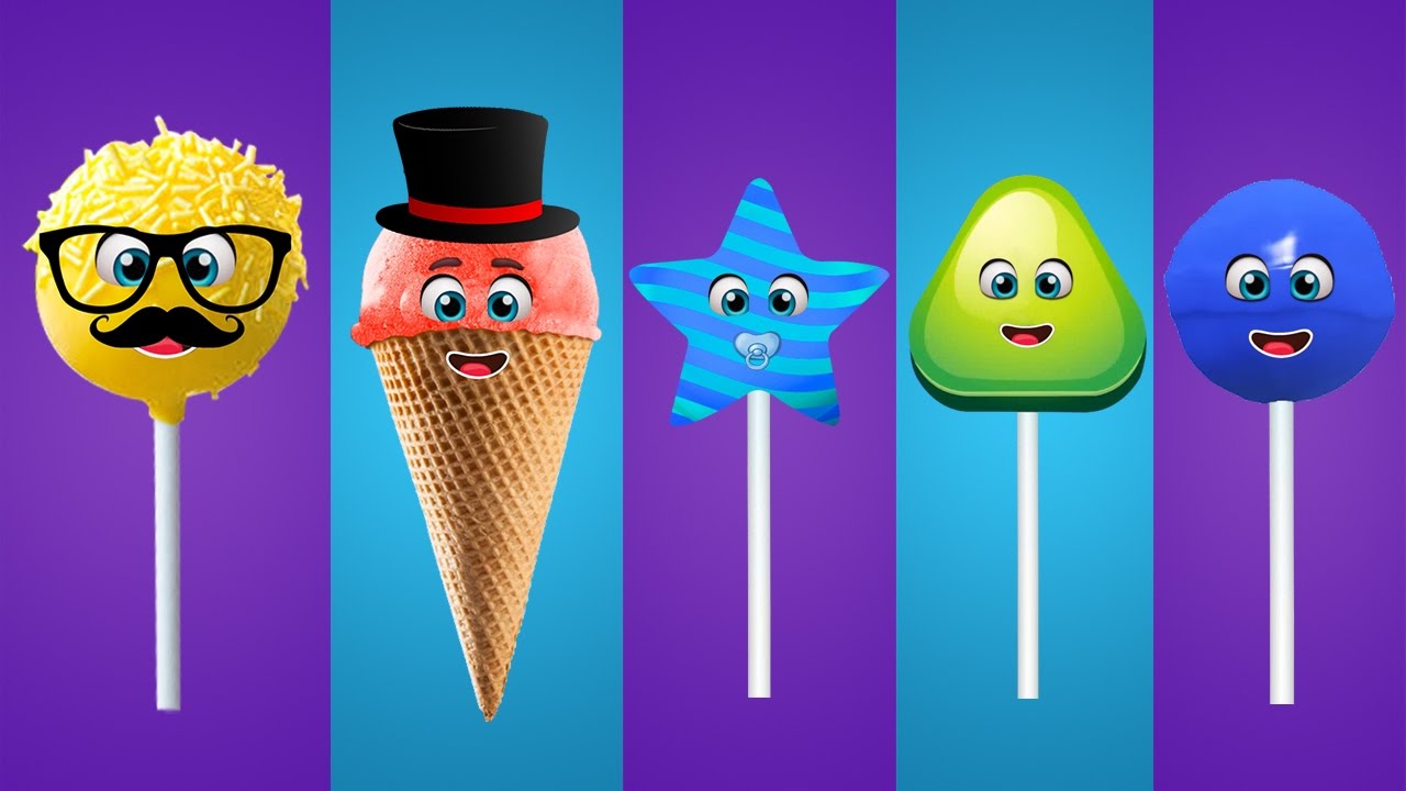 Cake Pop, Ice Cream, Candy, Lollipop and Mega Sweet Finger Family Songs | Daddy Finger Rhymes