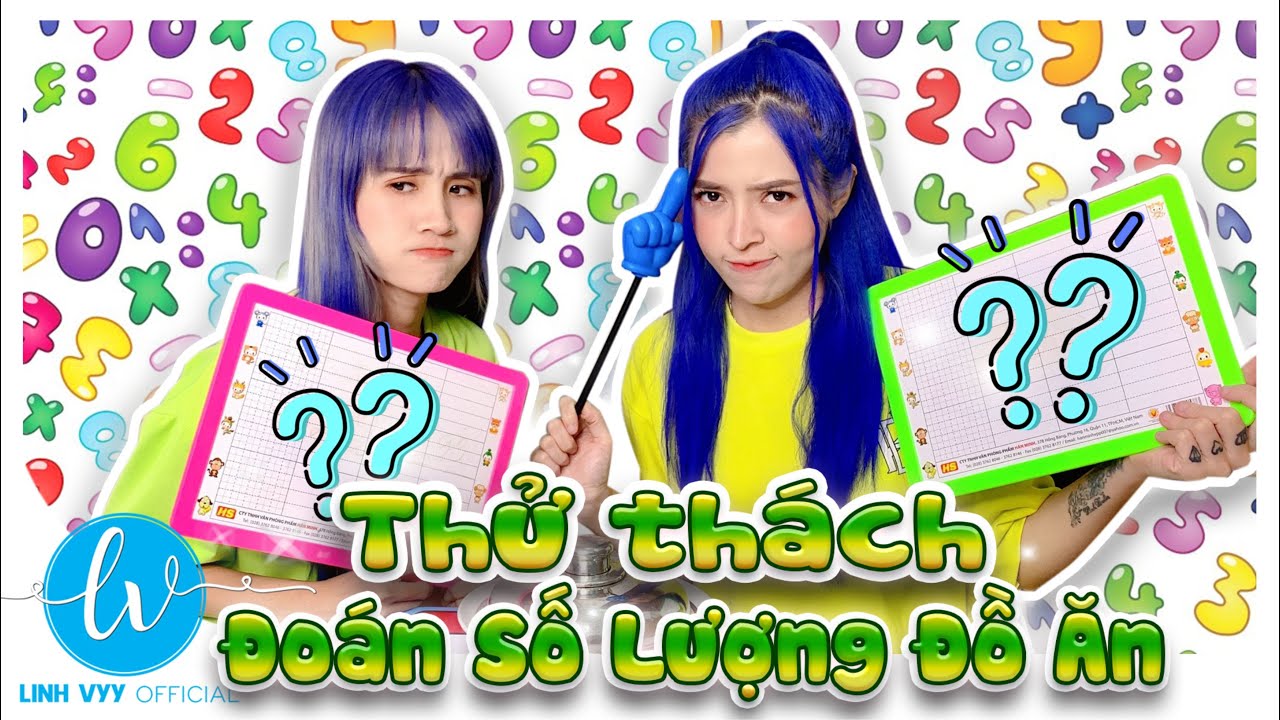 Thử Thách Đoán Số Lượng Đồ Ăn I Linh Vyy Official 