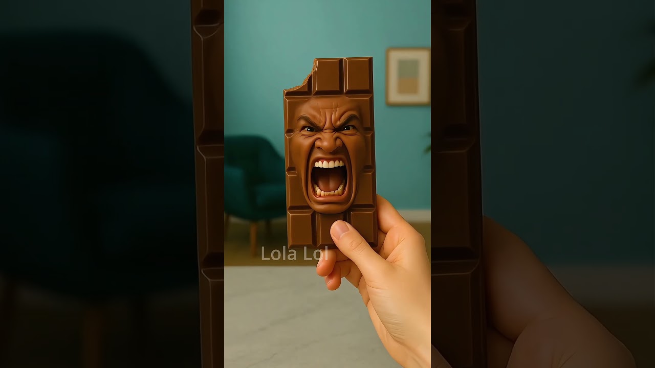 The Chocolate Came to Life?! 💀🍫 #chocolate #FunnyShorts
