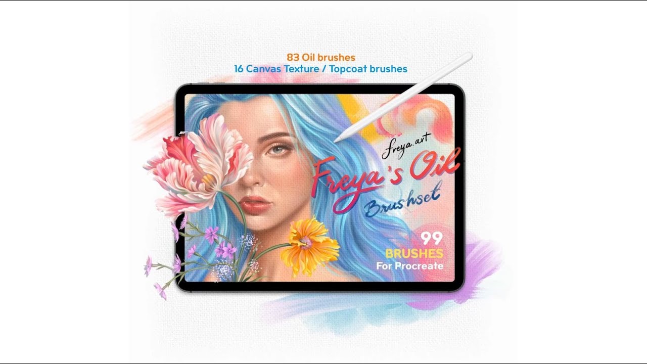 Freya's Oil Brush set by Freya.art - Brush introduction