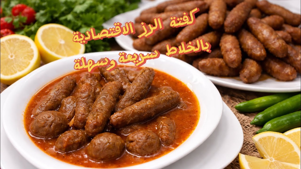 	سر كفتة الرز الناجحة بالخلاط 🤫 موفرة وسريعة التحضير 