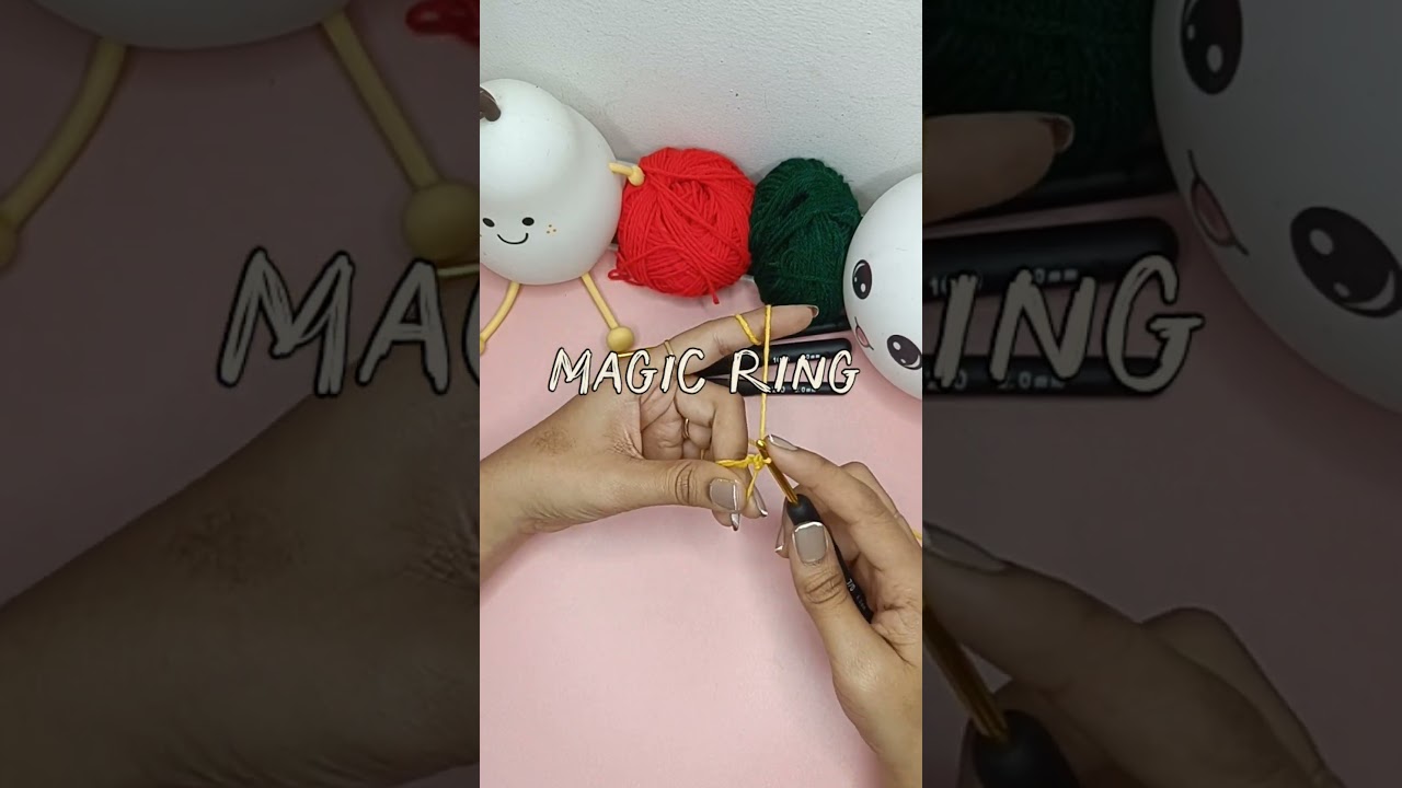 Single Crochet circle with magic ring 