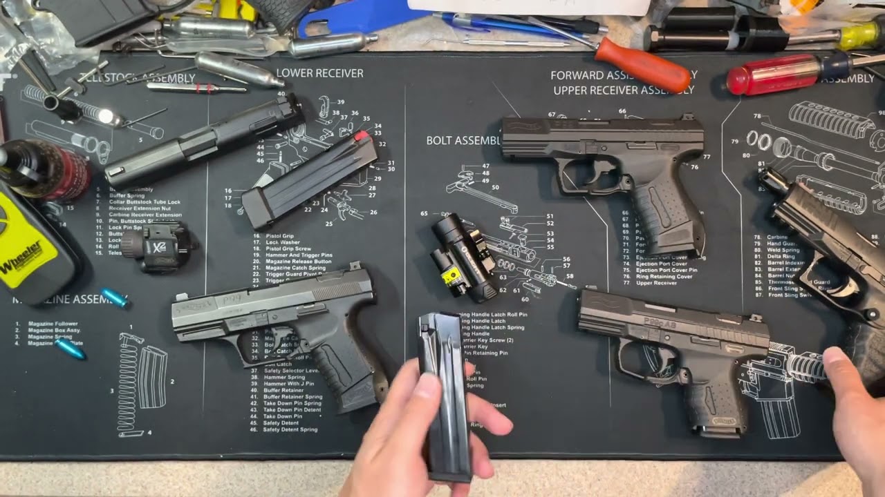 Walther P99 Gen 1 против Gen 2 (режимы DA, AS и SA) Раздельный спусковой крючок - компактный P99c