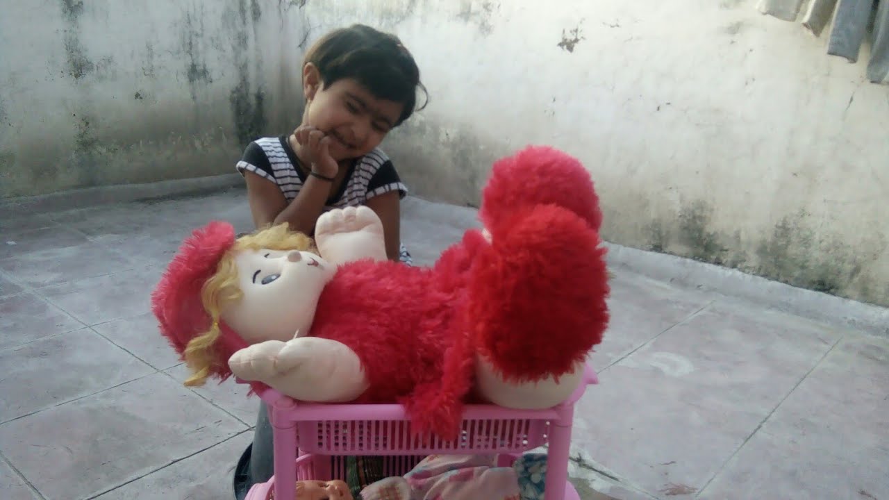 baby playing with doll#dollplay#cutedoll