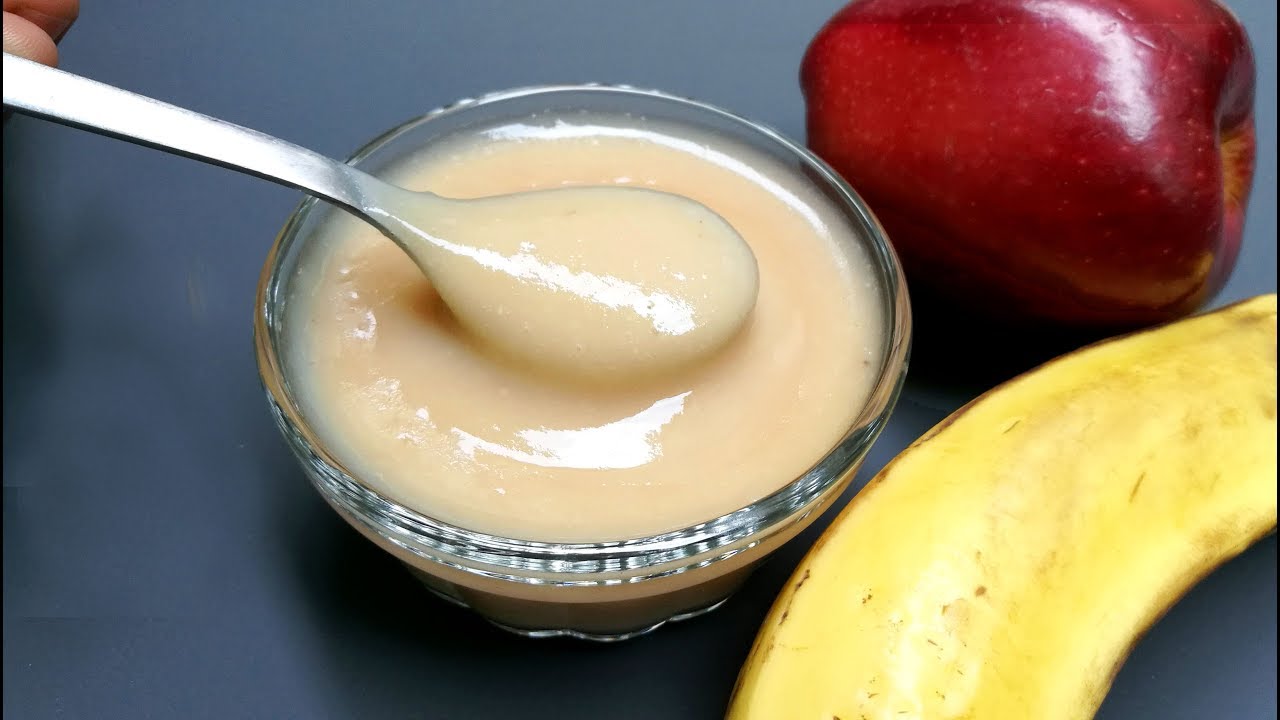 Baby Food || Apple Banana Porridge for babies ||  6 Months Above For Babies