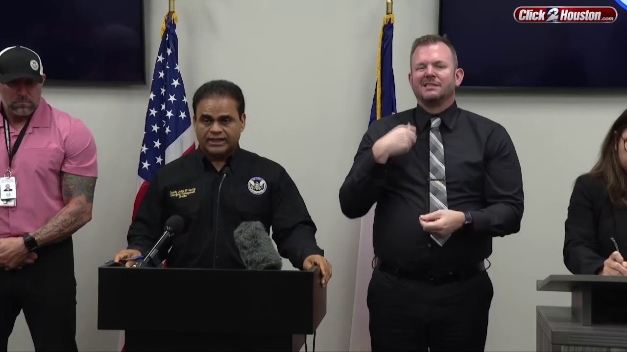 Fort Bend County Judge KP George holds press conference on Hurricane Beryl recovery efforts