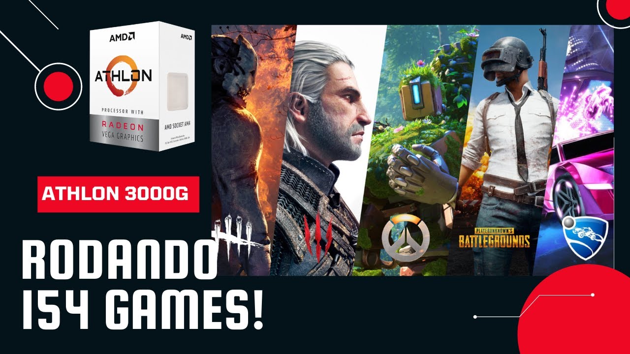 Athlon 3000G RODANDO 154 GAMES (VEGA 3) em 30 Minutos