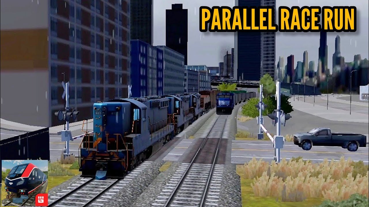 Best Parallel Run | Train Simulator Pro USA