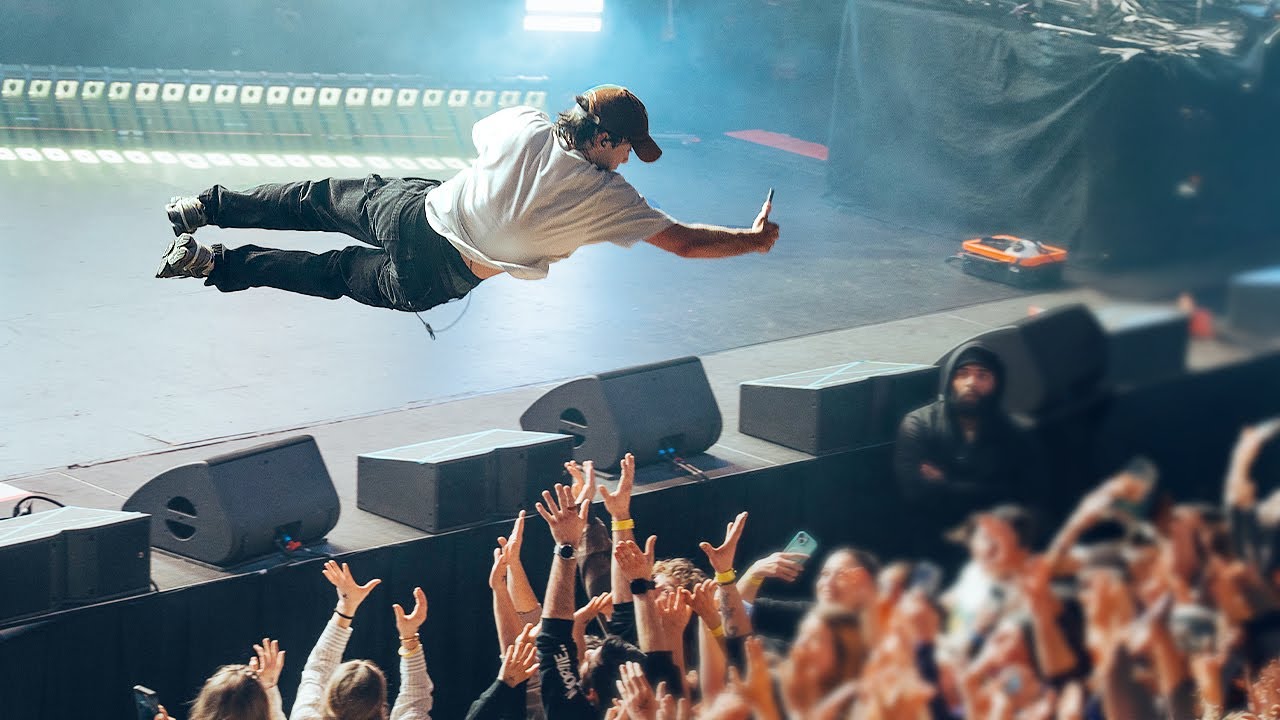 My first stage dive...