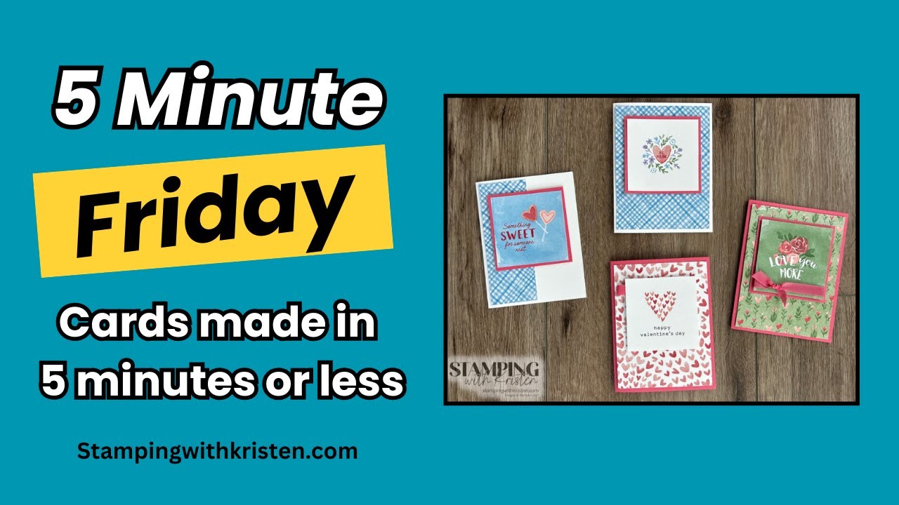 Create 4 cards in just over 5 minutes!