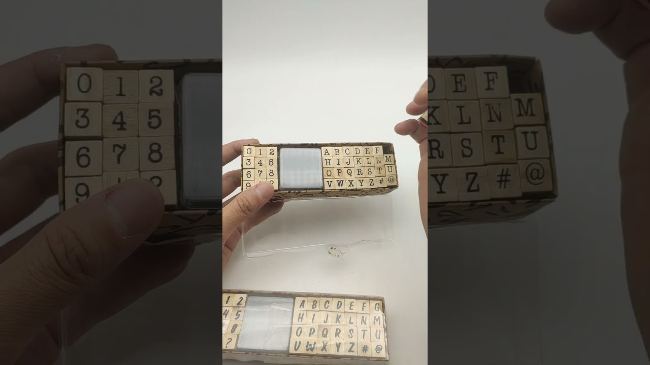 Letters Stamps Set Alphabets Wooden Rubber Stamp For Clay Journal Diary Plann Decor Tool