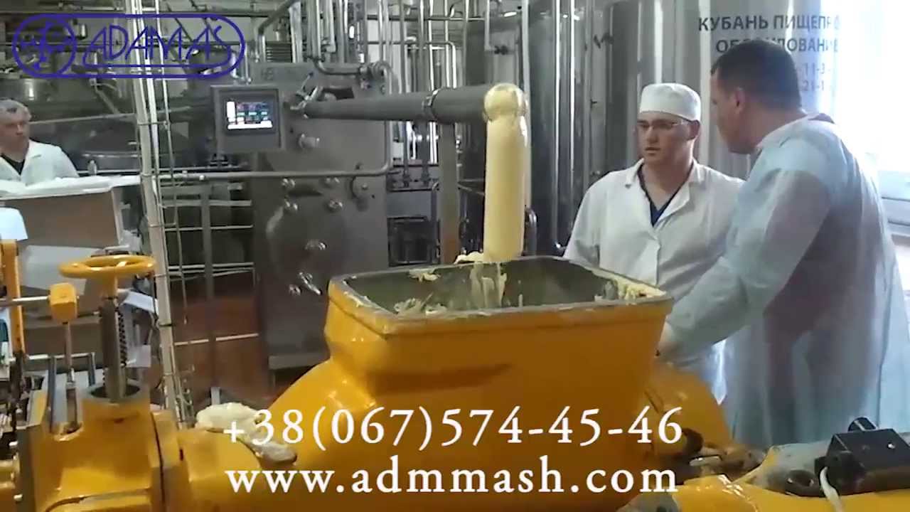 Прямая фасовка сливочного масла и спредов в пачку 200 грамм с маслообразователе «АДМ-1.5»